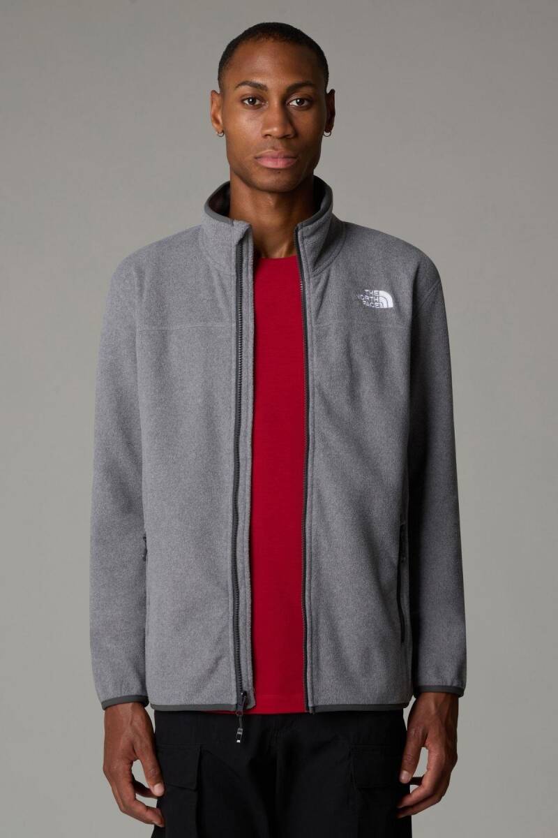 The North Face Erkek 100 Glacier Full Zip Polar Koyu Gri - 4