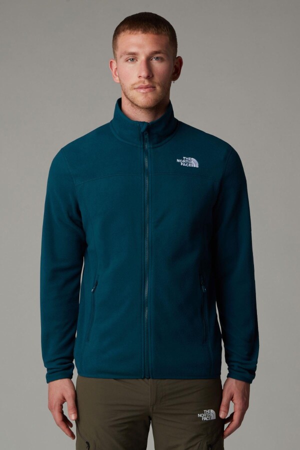 The North Face Erkek 100 Glacier Full Zip Polar Petrol 