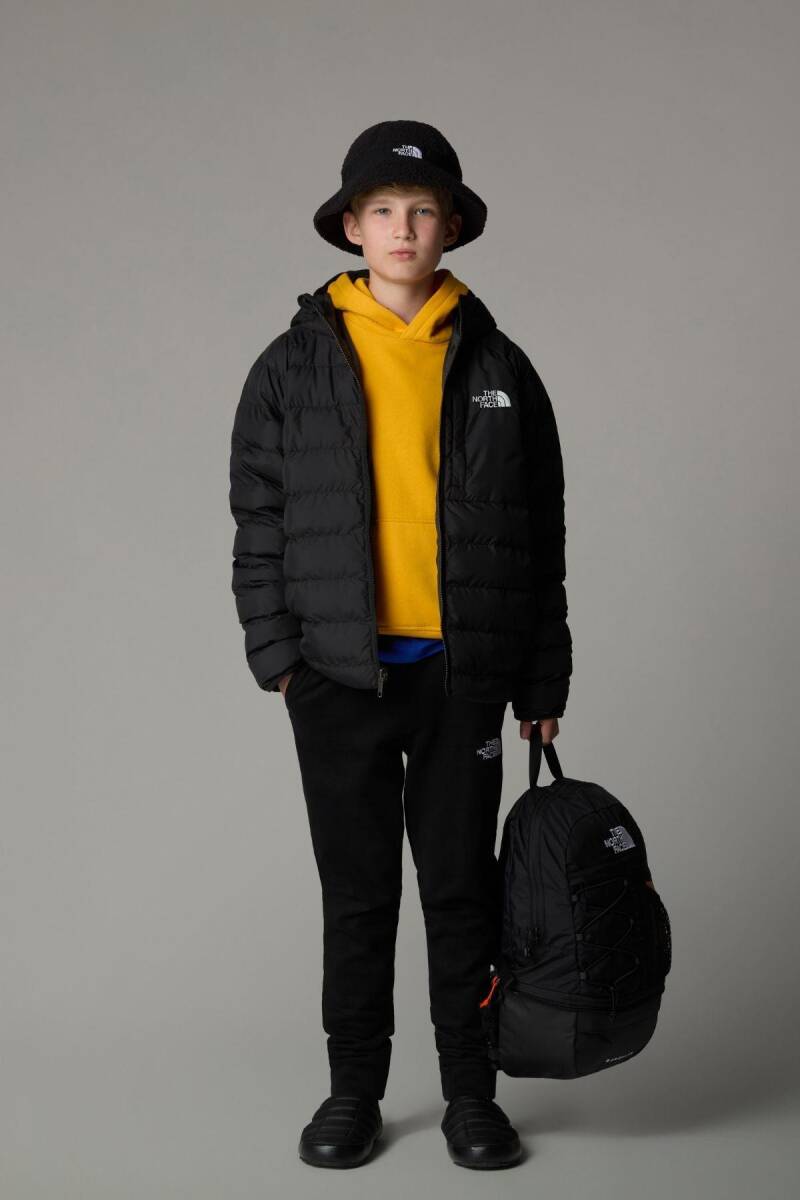 The North Face Erkek Çocuk Reversible Perrito Hooded Mont Siyah - 2