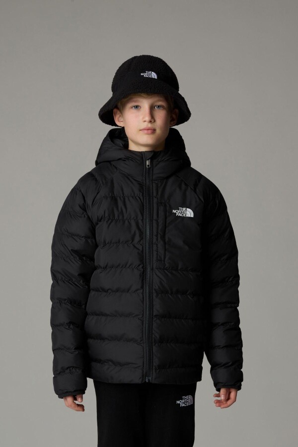 The North Face Erkek Çocuk Reversible Perrito Hooded Mont Siyah 