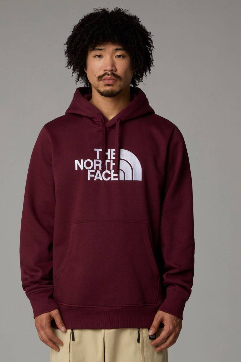 The North Face Erkek Drew Peak Pullover Hoodie Sweatshirt Bordo - 1