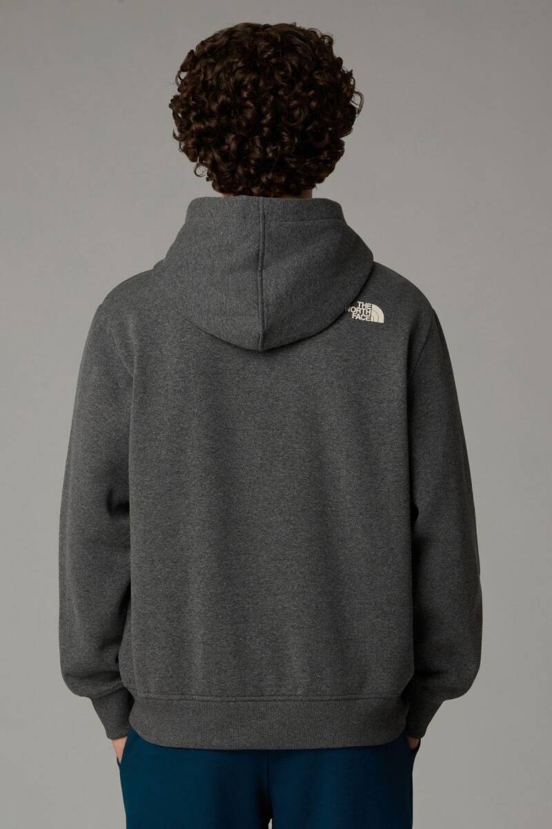 The North Face Erkek Hoodie Varsity Graphic Sweatshirt Gri - 3