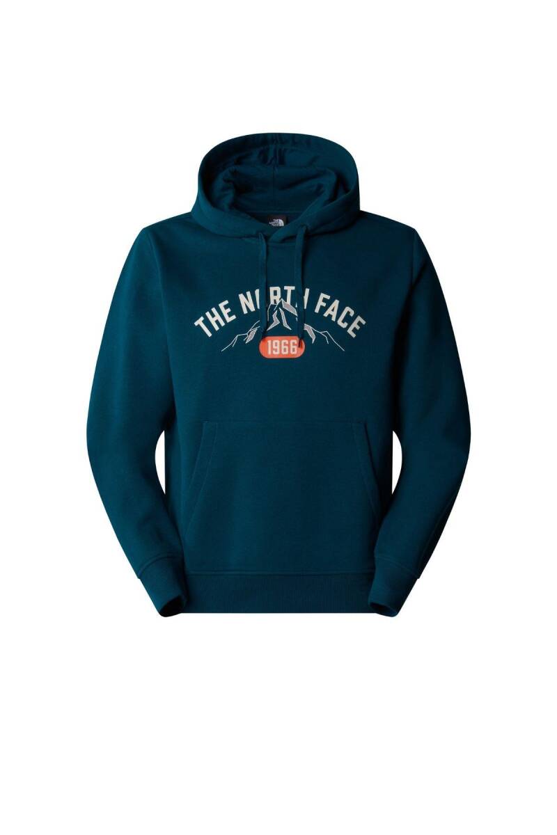 The North Face Erkek Hoodie Varsity Graphic Sweatshirt Koyu Mavi - Mavi - 4