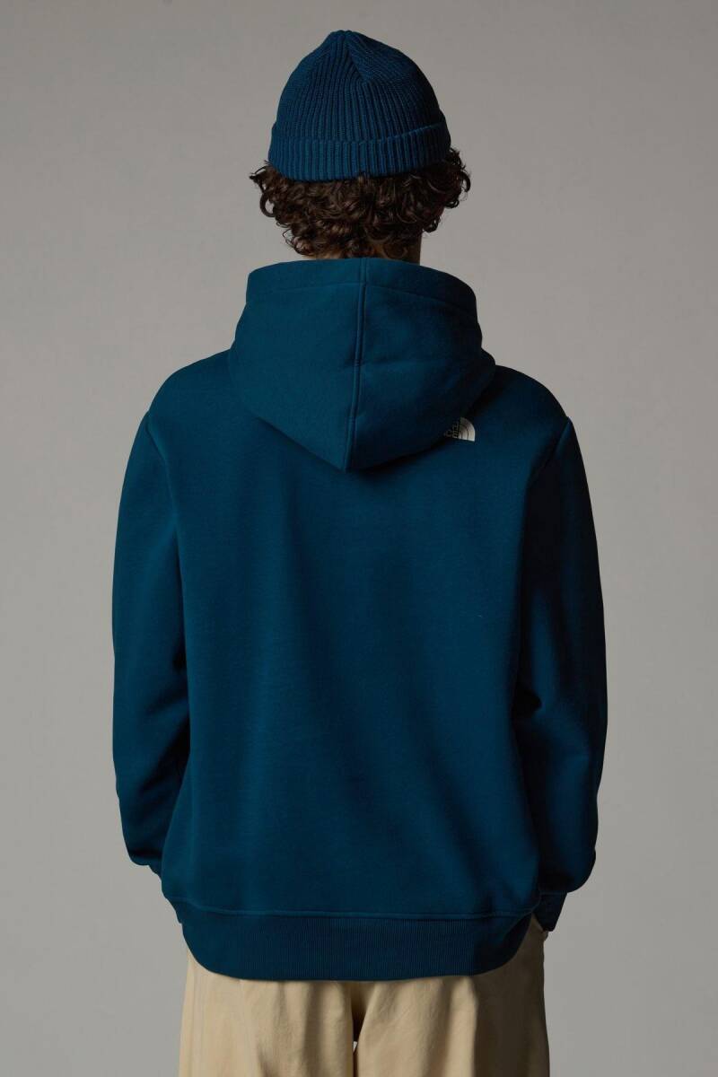 The North Face Erkek Hoodie Varsity Graphic Sweatshirt Koyu Mavi - Mavi - 3