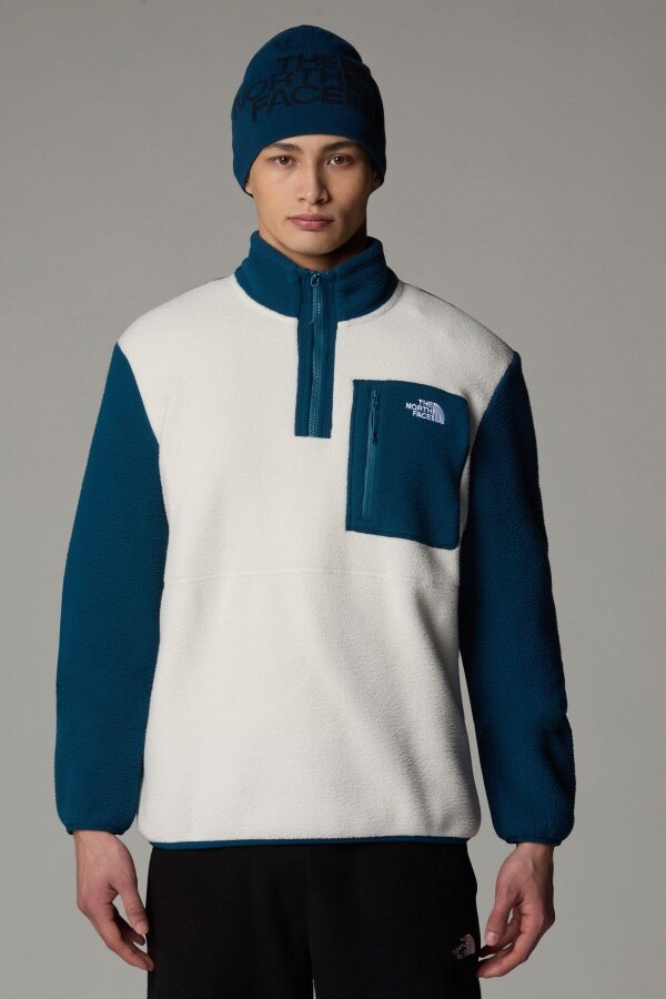 The North Face Erkek Yumiori 1/4 Zip Polar Mont Krem 