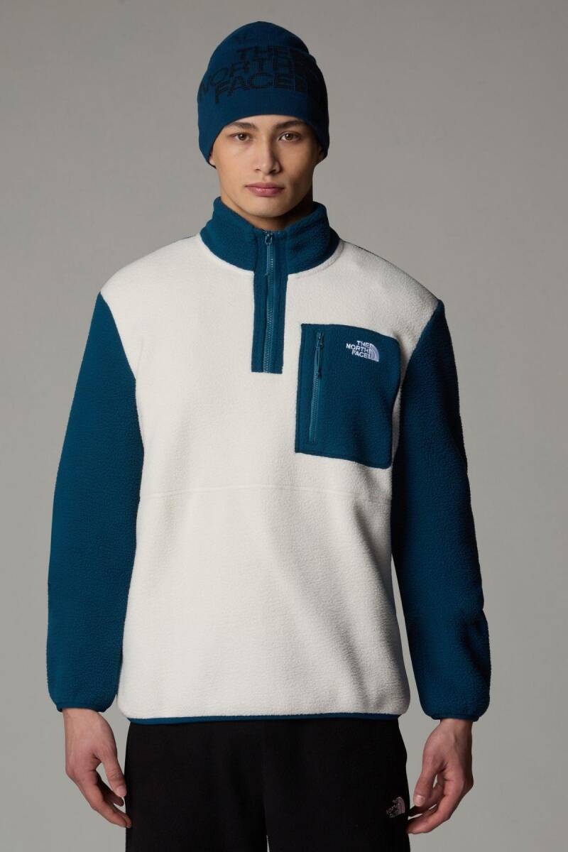 The North Face Erkek Yumiori 1/4 Zip Polar Mont Krem - 1