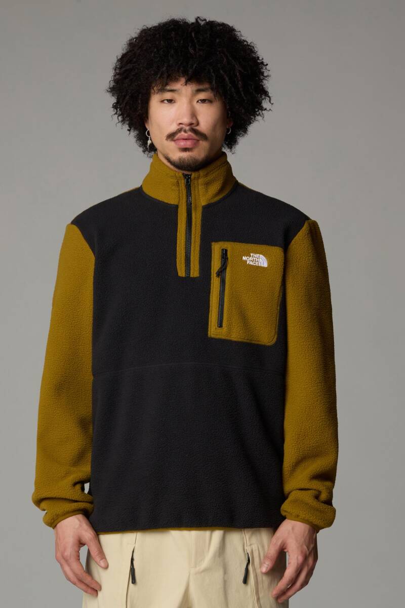 The North Face Erkek Yumiori 1/4 Zip Polar Mont Siyah - 1