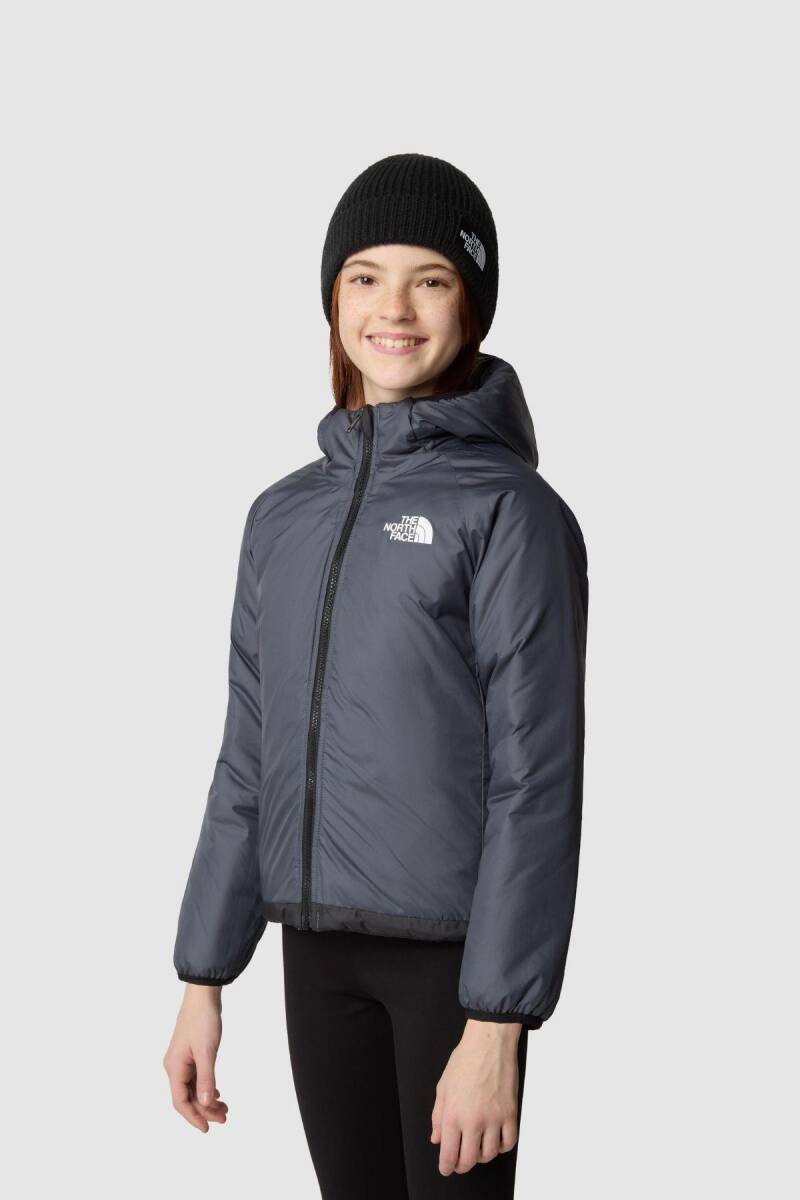 The North Face G Reversible Perrito Jacket Çocuk Mont Siyah - 4