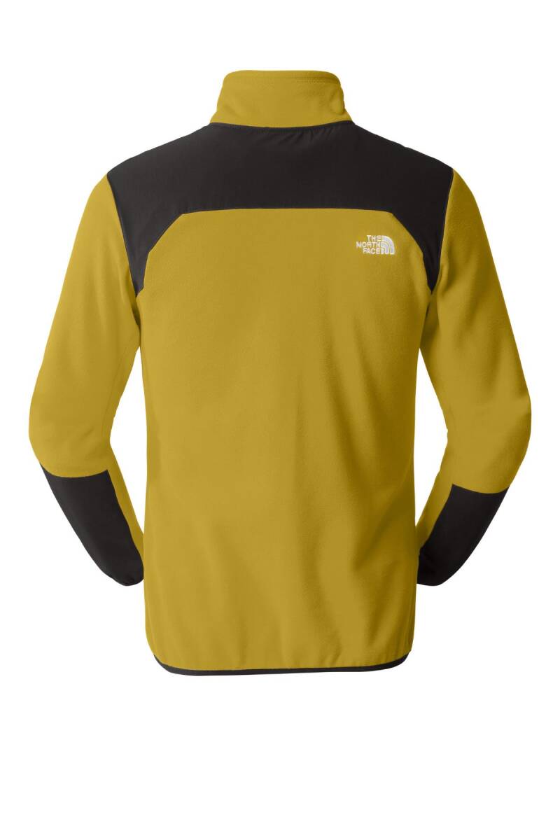 The North Face Glacier Pro Tam Fermuarlı Erkek Polar Sarı/Siyah - 2