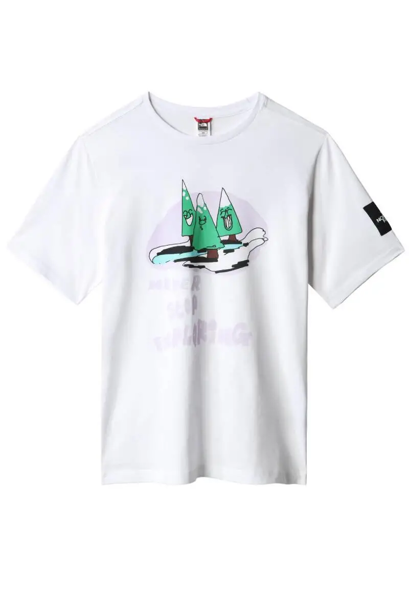 The North Face Graphıc Tee Tişört Erkek Beyaz - 1