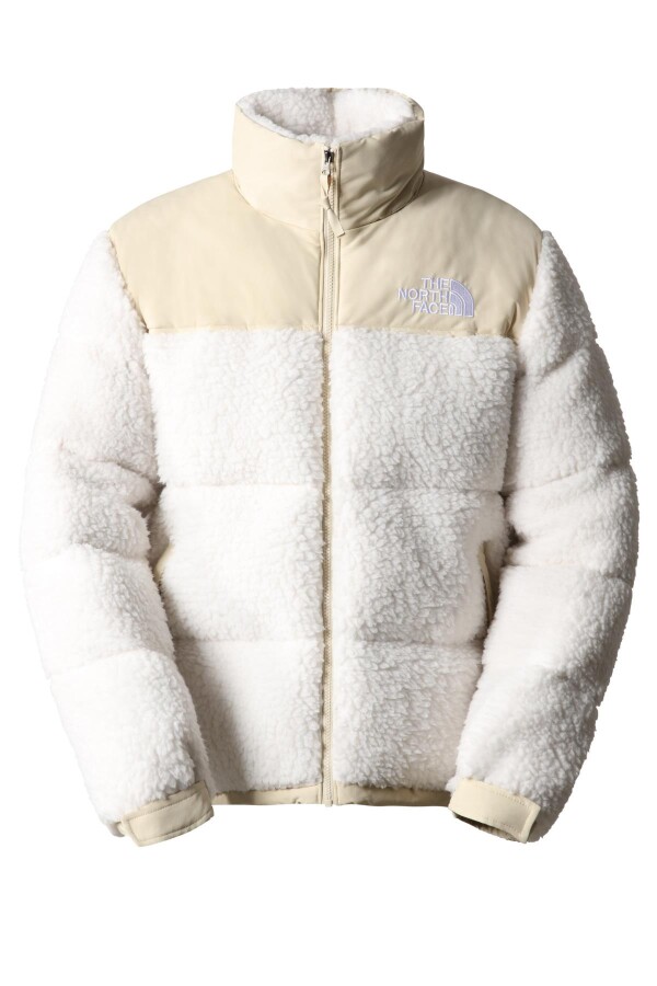 The North Face High Pile Nuptse Erkek Ceket Beyaz 