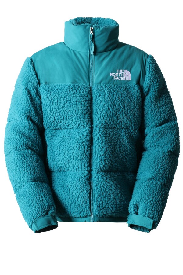 The North Face High Pile Nuptse Erkek Ceket Turkuaz 