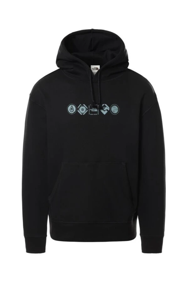 The North Face Himalayan Bottle Hoodie Kapüşonlu Kadın Sweatshirt Siyah 