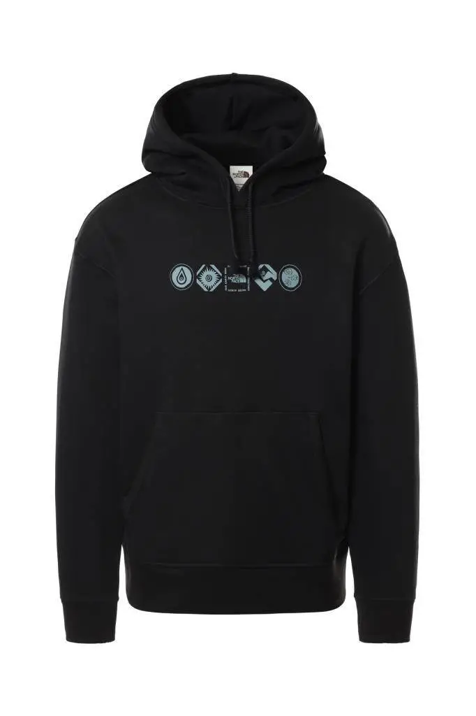 The North Face Himalayan Bottle Hoodie Kapüşonlu Kadın Sweatshirt Siyah - 1