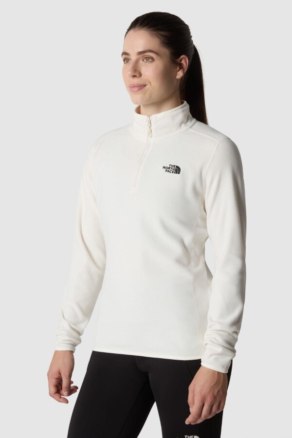 The North Face Kadın 100 Glacier 1/4 Zip - Eu Polar Krem 