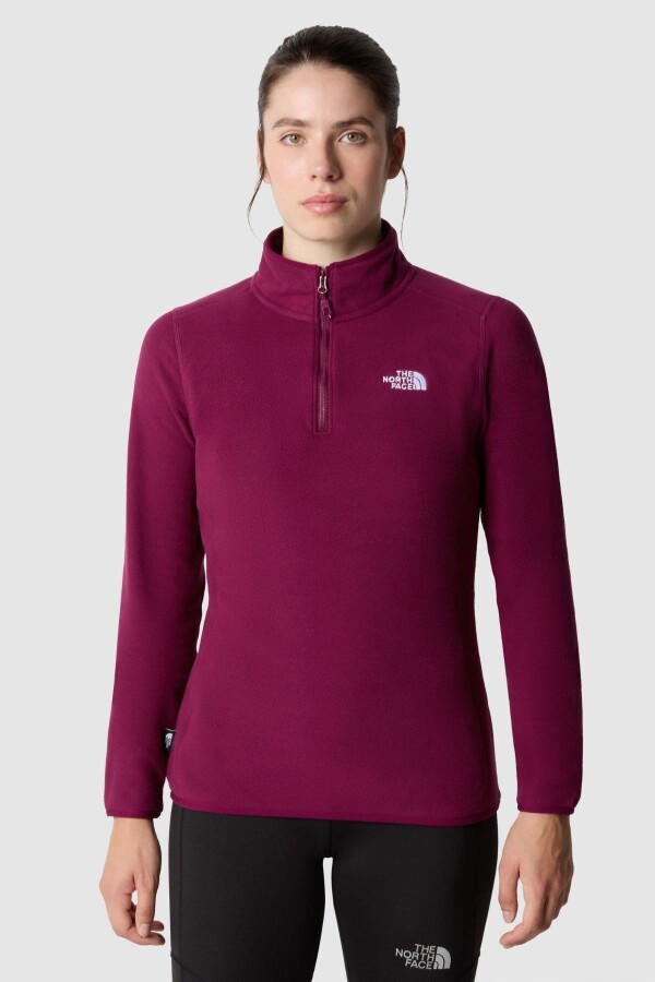 The North Face Kadın 100 Glacier 1/4 Zip - Eu Polar Mor 