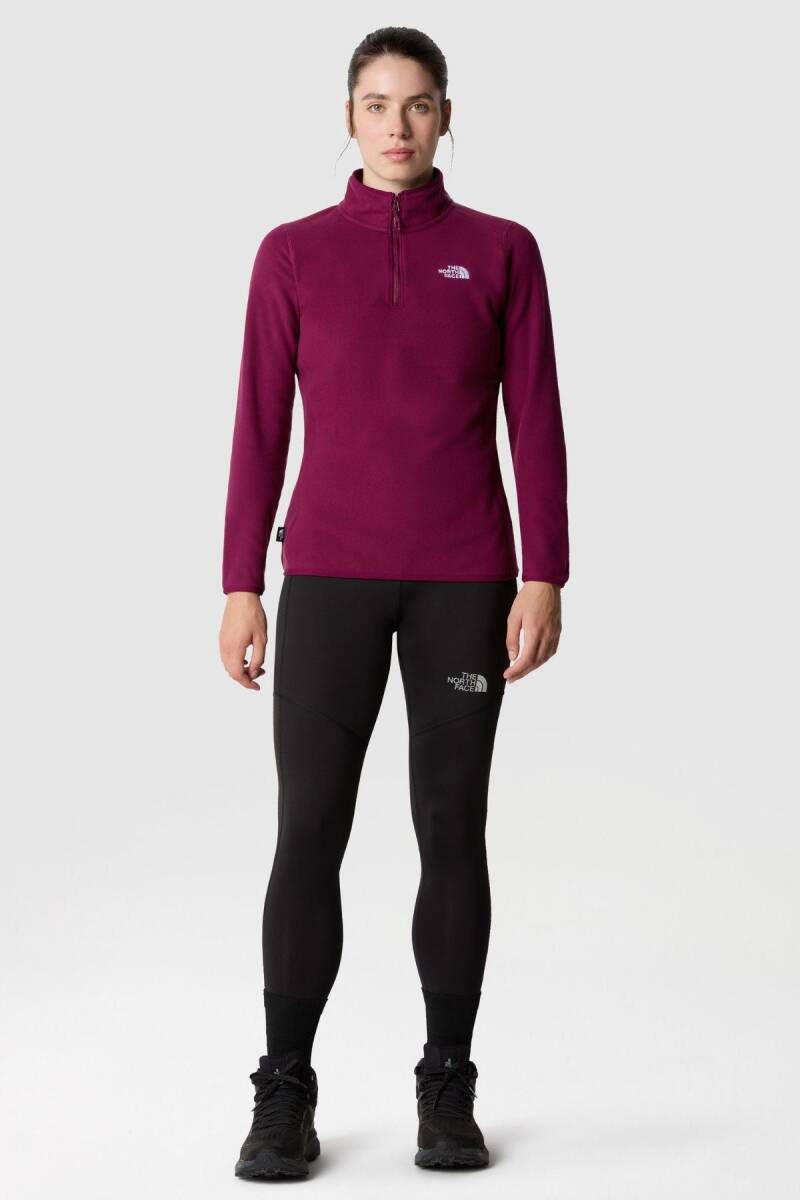 The North Face Kadın 100 Glacier 1/4 Zip - Eu Polar Mor - 2