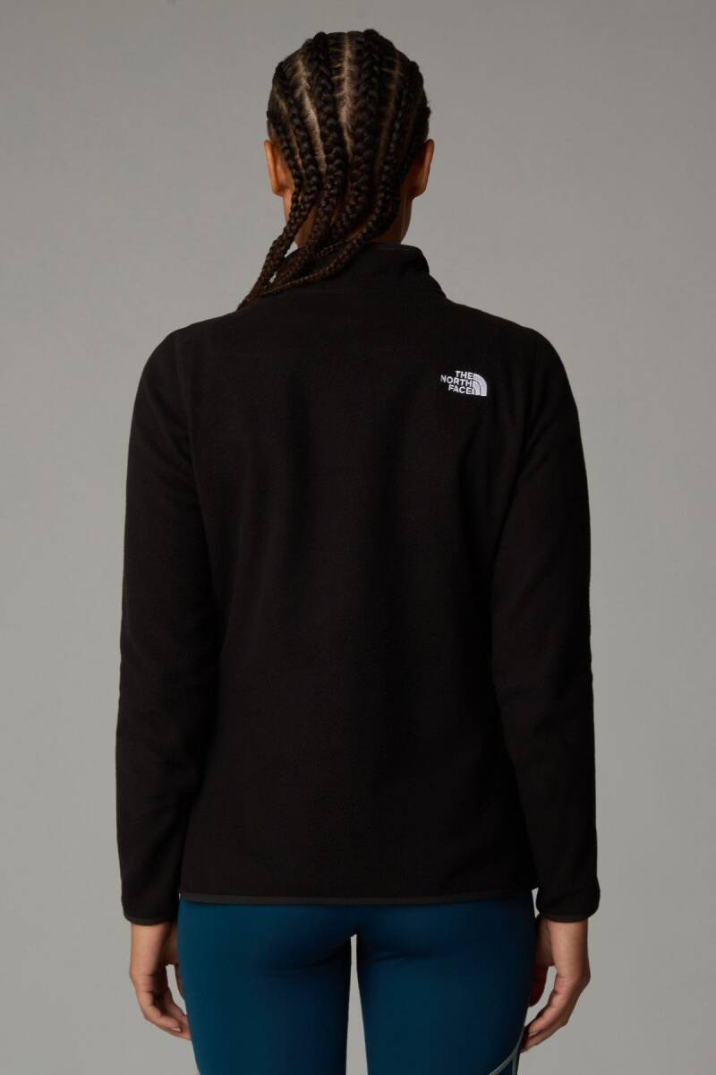 The North Face Kadın 100 Glacier 1/4 Zip Polar Siyah - 3