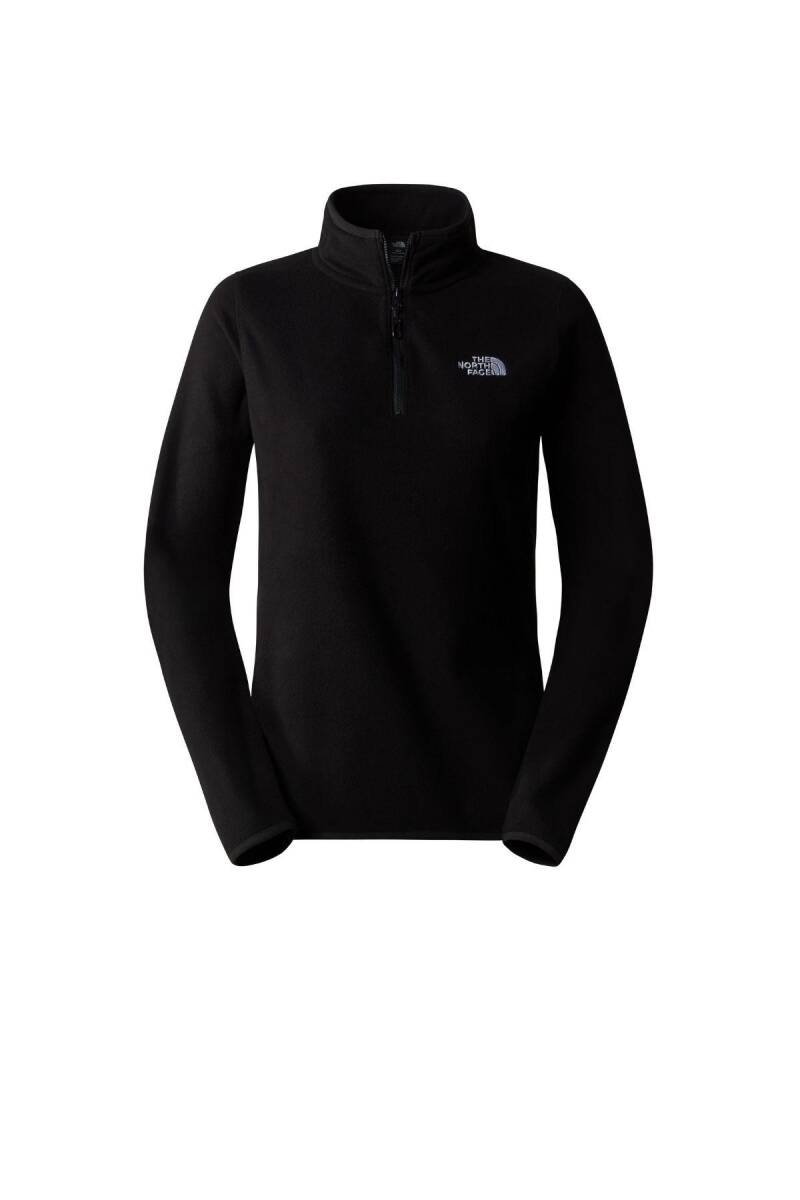 The North Face Kadın 100 Glacier 1/4 Zip Polar Siyah - 4