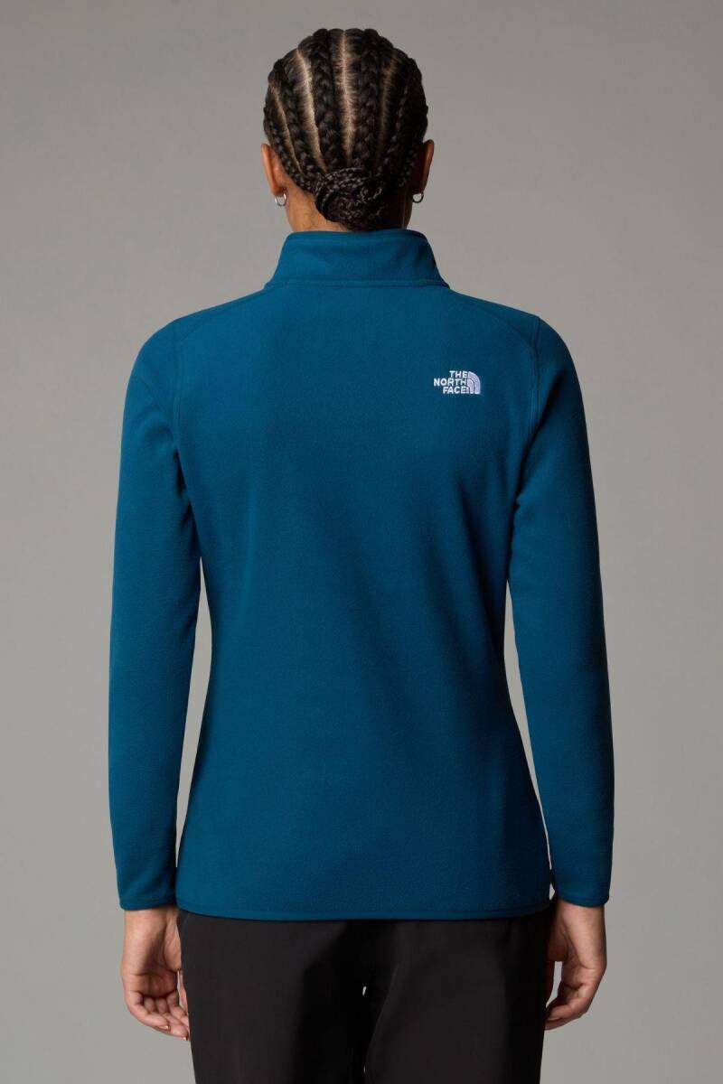 The North Face Kadın 100 Glacier 1/4 Zip Polar Petrol - 3