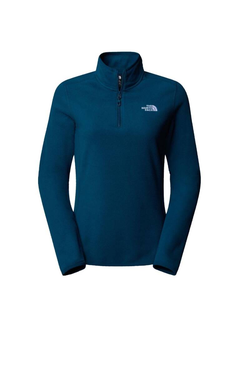 The North Face Kadın 100 Glacier 1/4 Zip Polar Petrol - 4