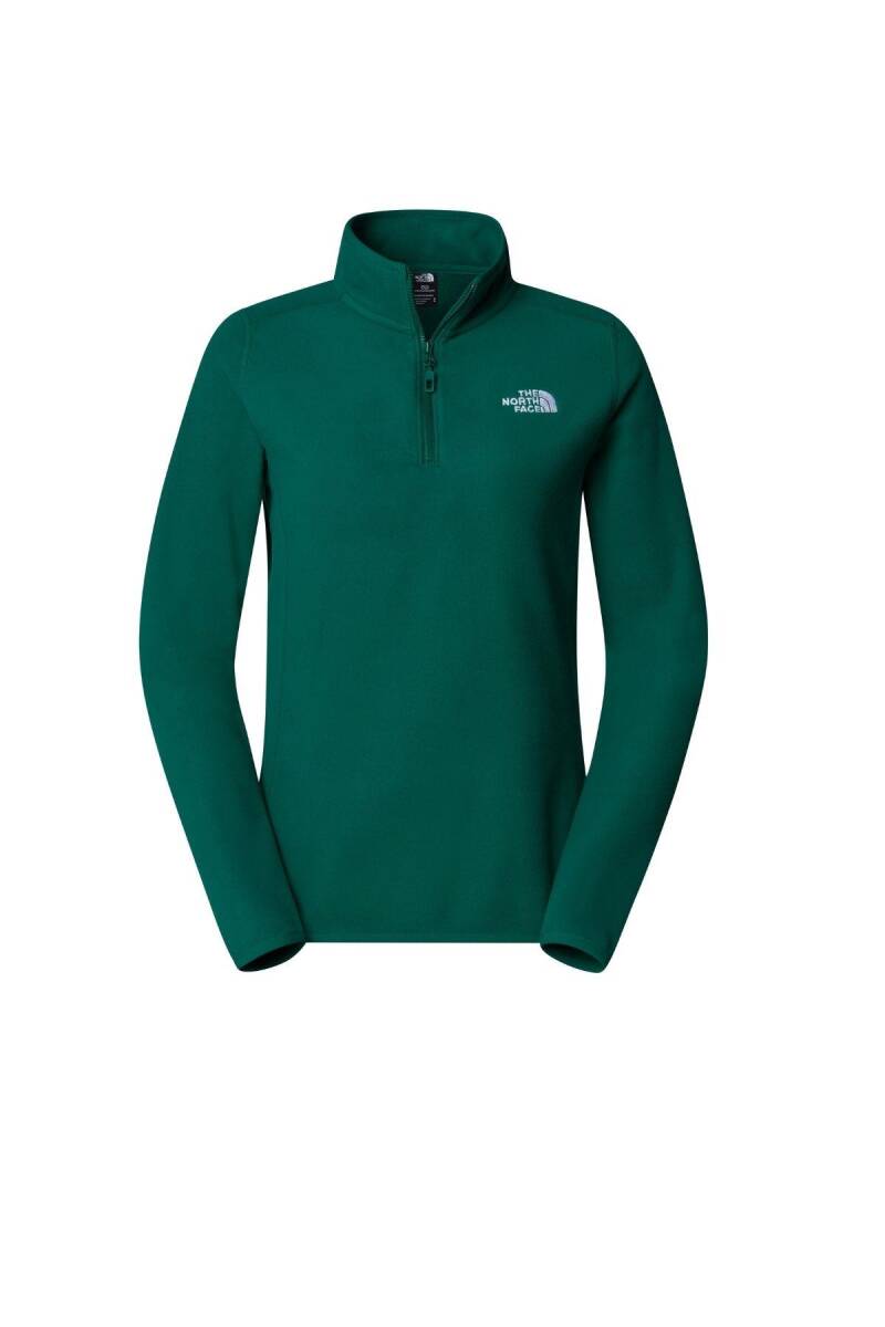 The North Face Kadın 100 Glacier 1/4 Zip Polar Yeşil - 4