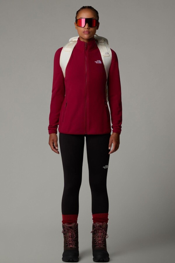 The North Face Kadın 100 Glacier FZ Polar Bordo - THE NORTH FACE (1)