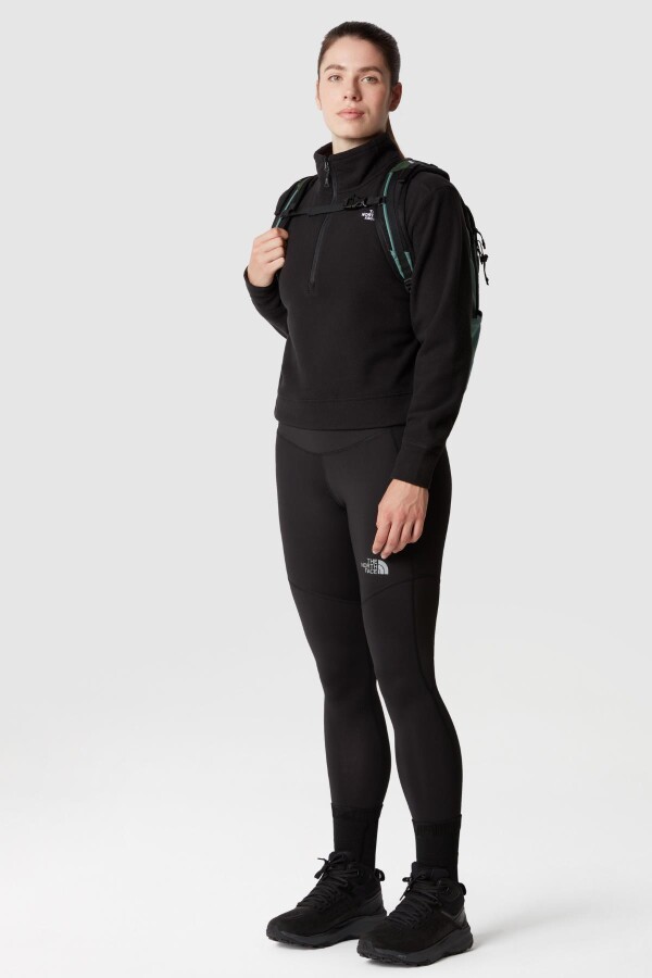 The North Face Kadın 100 Glacier Half Zip Polar Siyah 