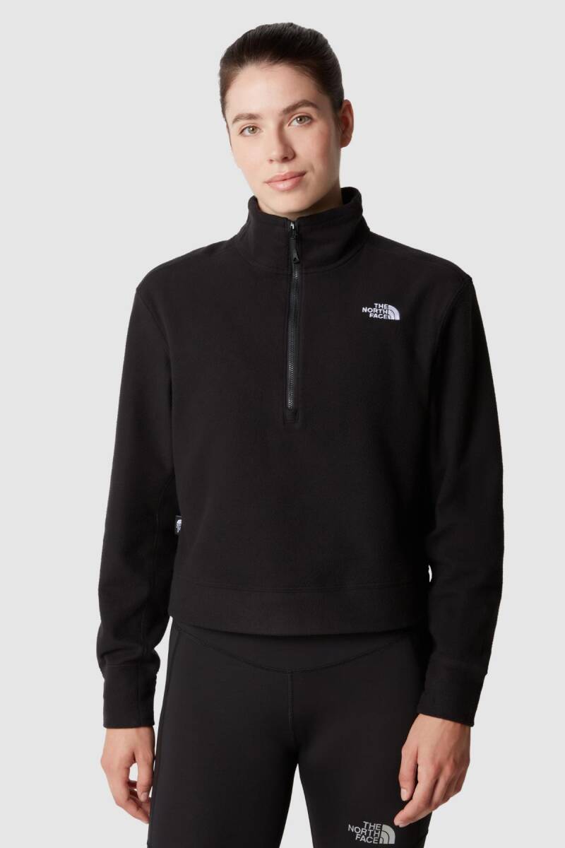 The North Face Kadın 100 Glacier Half Zip Polar Siyah - 2