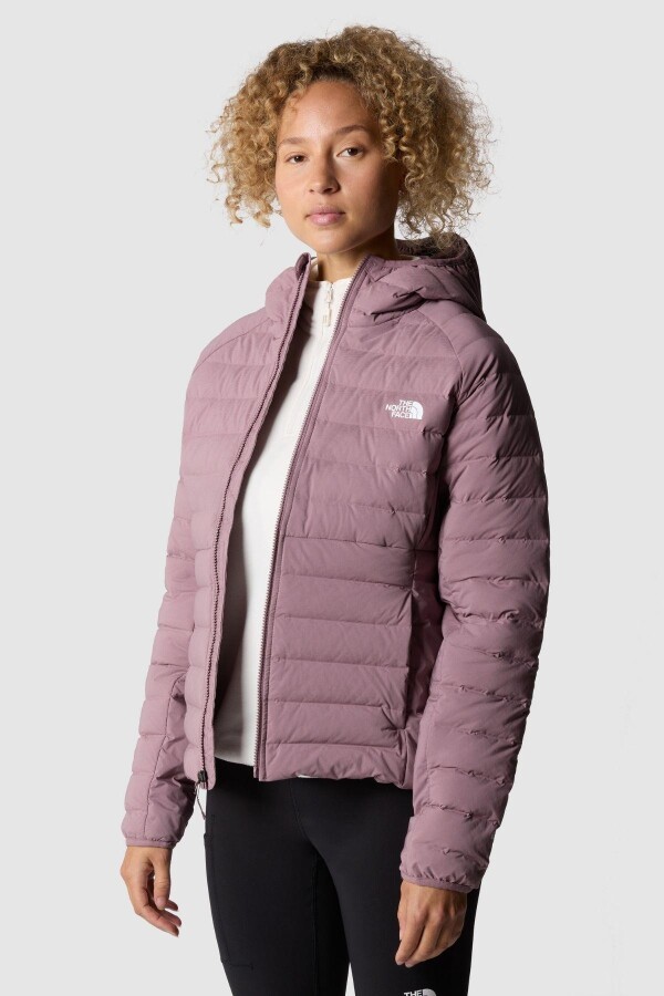 The North Face Kadın Belleview Stretch Down Hoodie Mont Lila - THE NORTH FACE (1)