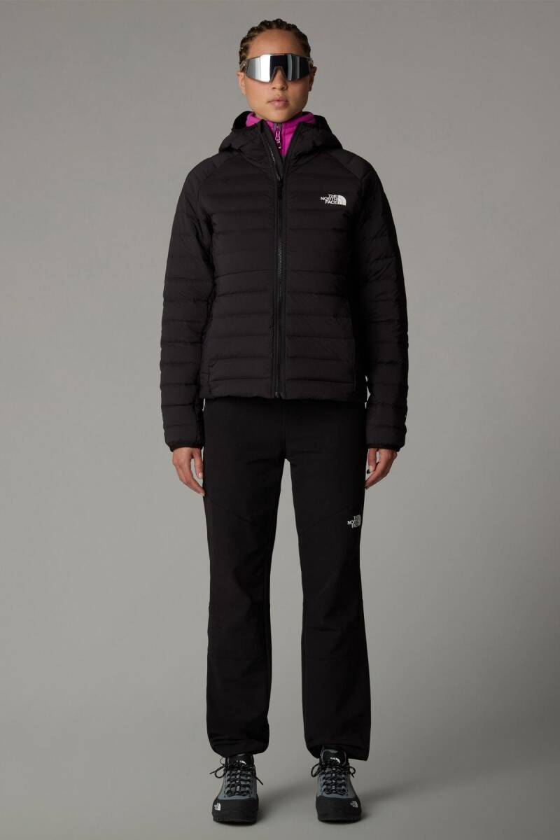 The North Face Kadın Belleview Stretch Down Hoodie Mont Siyah - 1