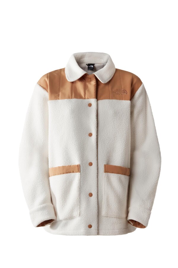 The North Face Kadın Cragmont Fleece Shacket Polar Krem 