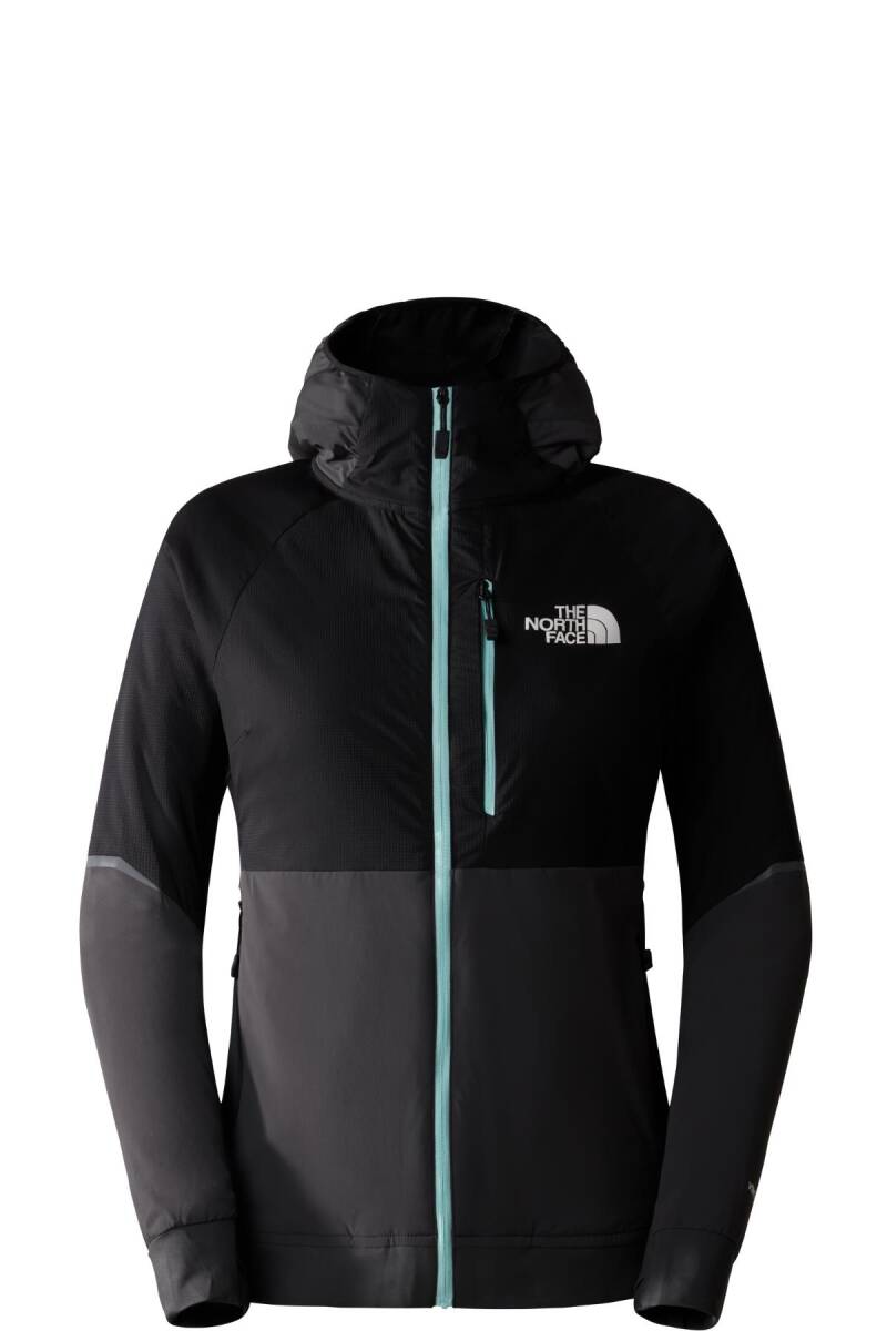 The North Face Kadın Dawn Turn Hybrid Ventrix Hoodie Ceket Gri/Siyah - 1