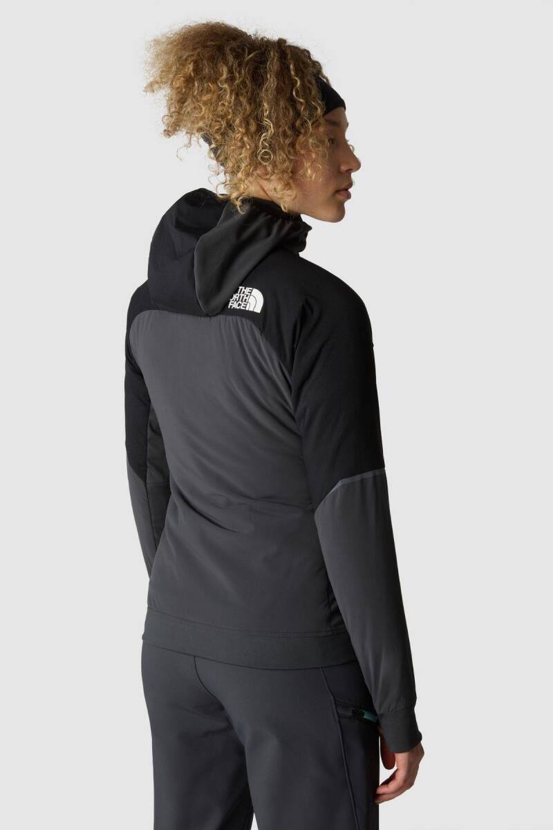 The North Face Kadın Dawn Turn Hybrid Ventrix Hoodie Ceket Gri/Siyah - 3