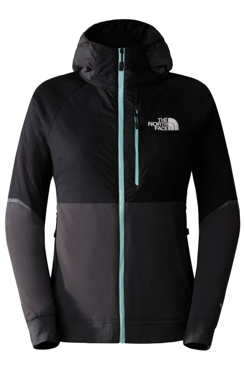 The North Face Kadın Dawn Turn Hybrid Ventrix Hoodie Ceket Gri/Siyah - 5