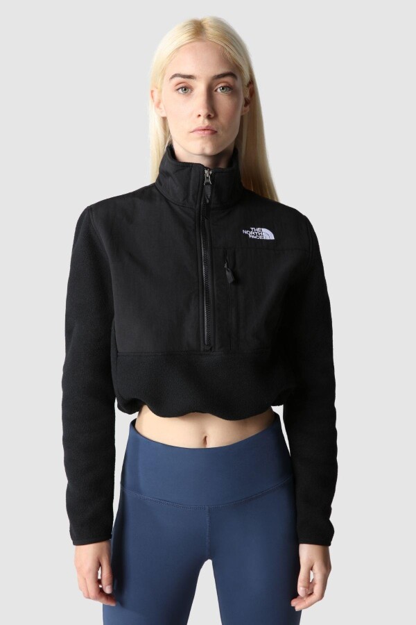 The North Face Kadın Denali Crop Peluş Ceket Siyah 