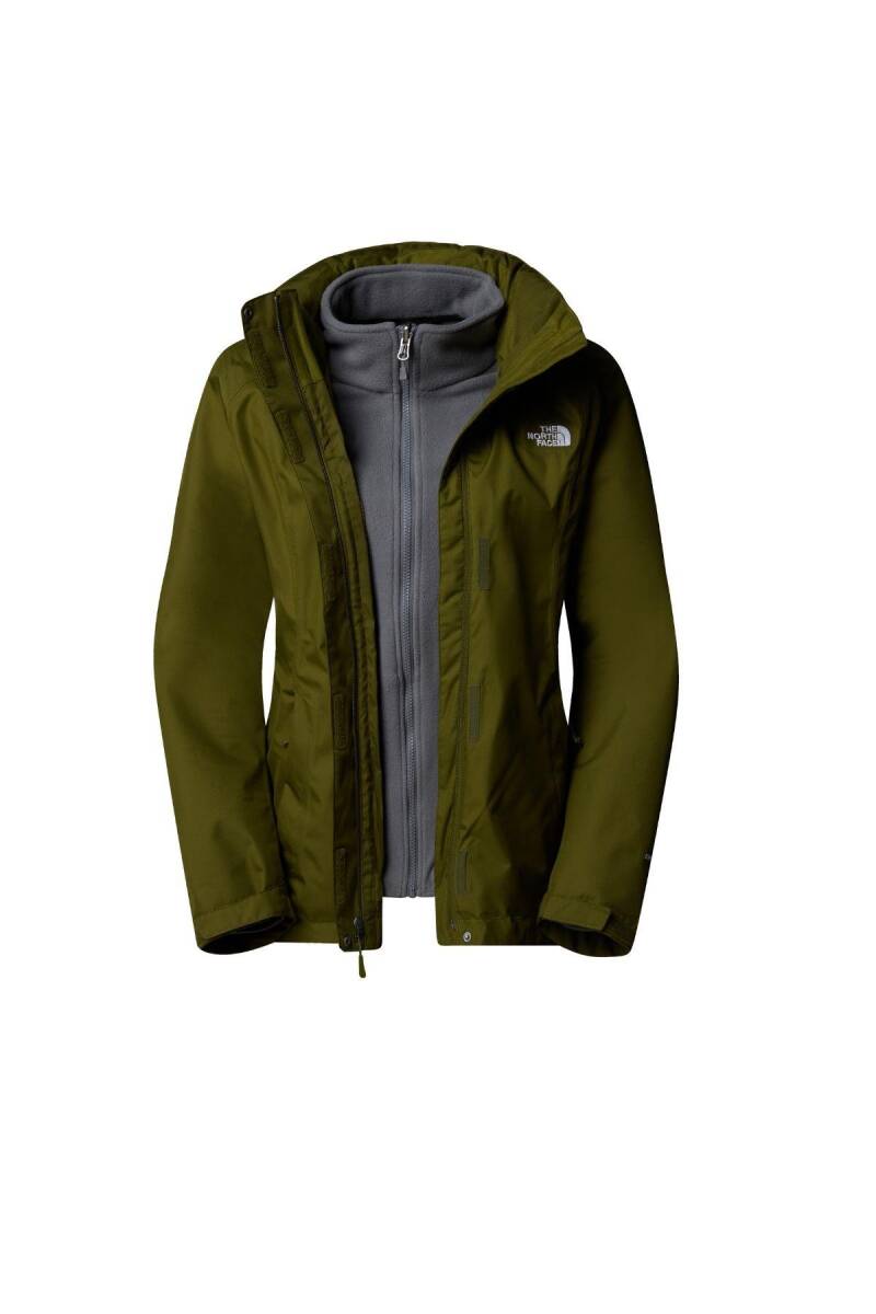 The North Face Kadın Evolve II Triclimate Ceket Mont Haki/Gri - 6