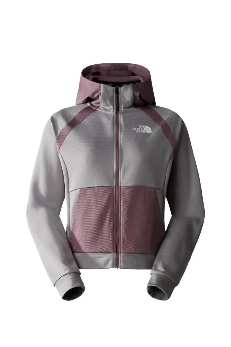 The North Face Kadın Ma Full Zip Fleece - Eu Polar Kapüşonlu Üst Lila - 1