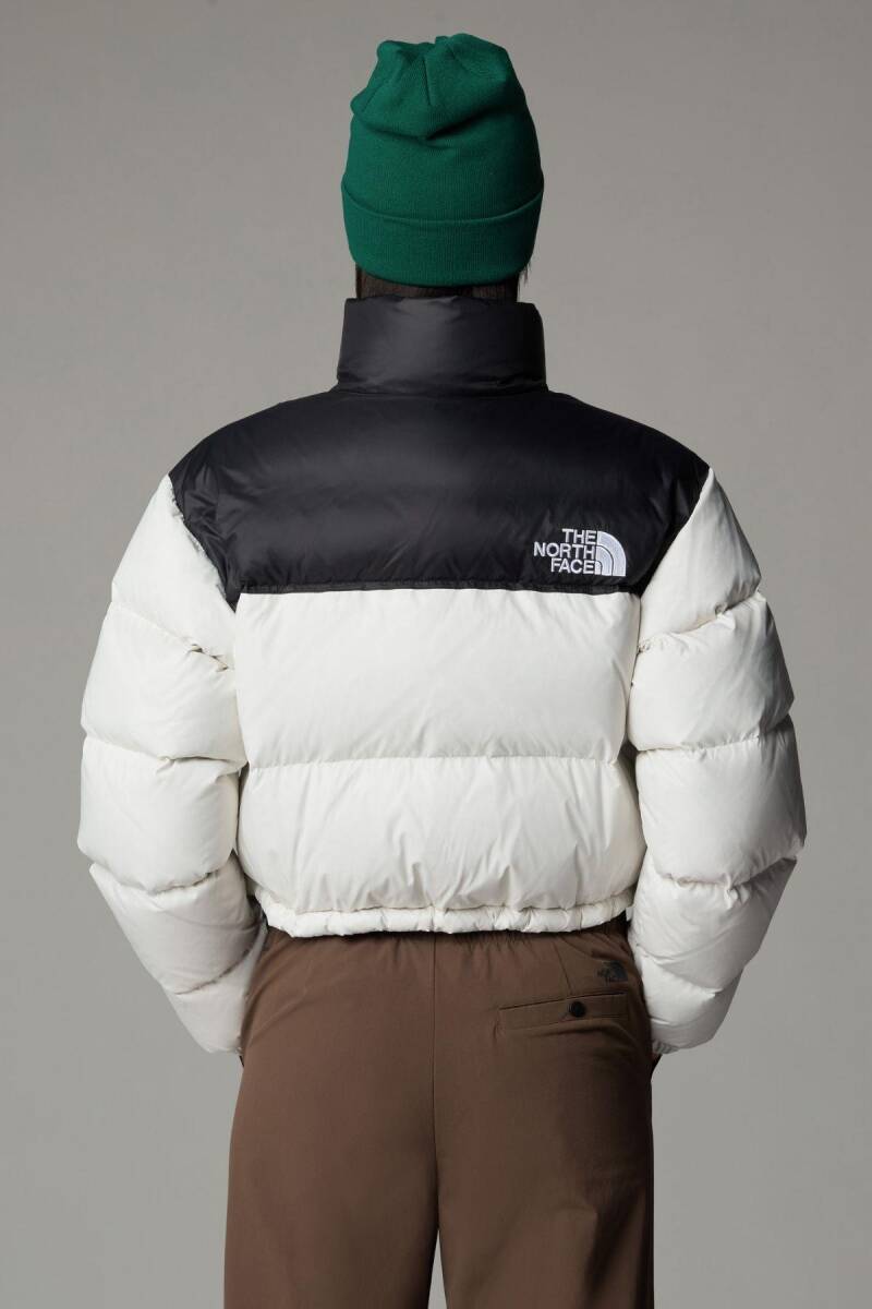 The North Face Kadın Nuptse Kısa Mont Beyaz - 4