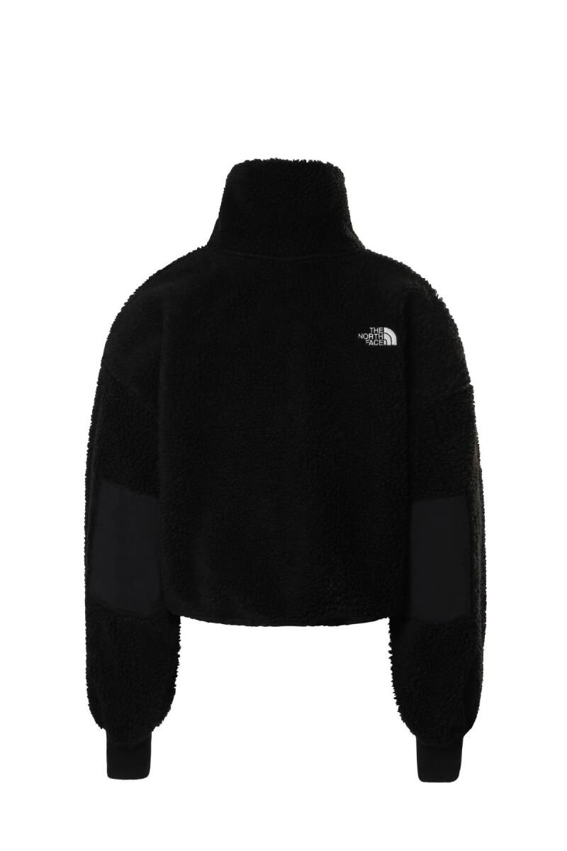 The North Face Kadın Platte High Pile Fleece 1/4 Zip Polar Siyah - 2