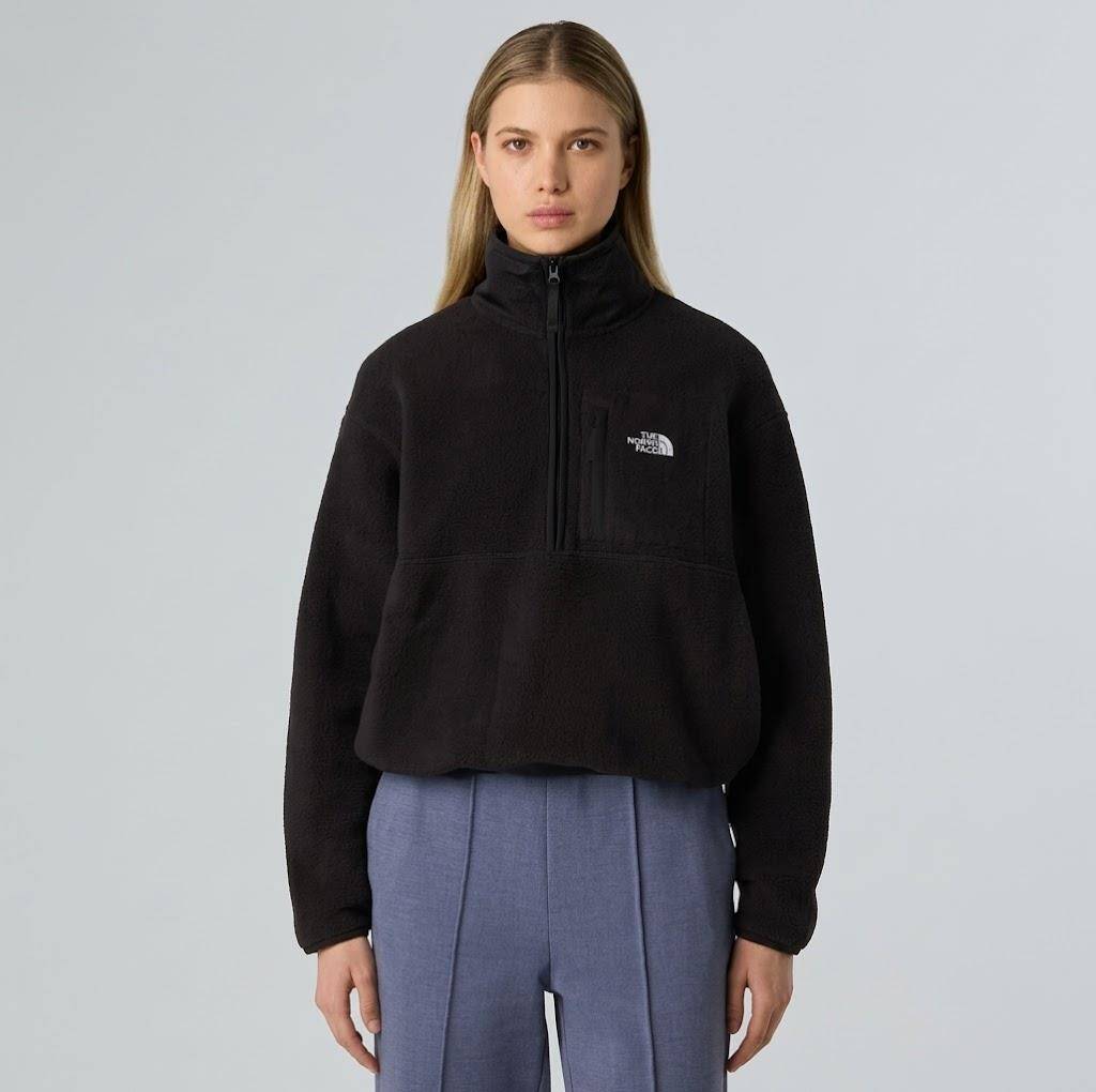 The North Face Kadın YUMIORI OFF PEAK 1/2 ZIP JACKET Polar Mont - 3