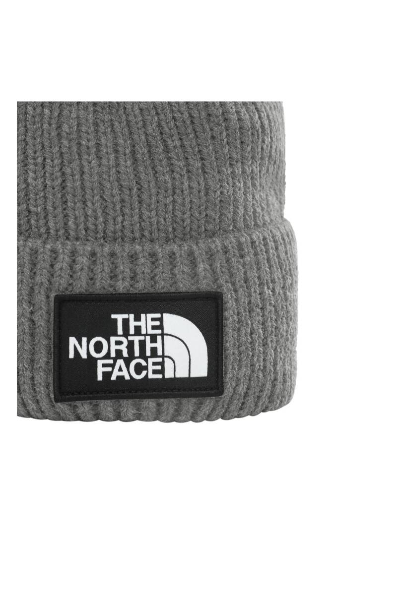 The North Face Logo Box Cuff Bere Gri - 2