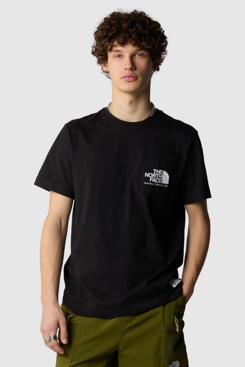 The North Face M Berkeley California Pocket S/S Tee Erkek Tişört Siyah - 1