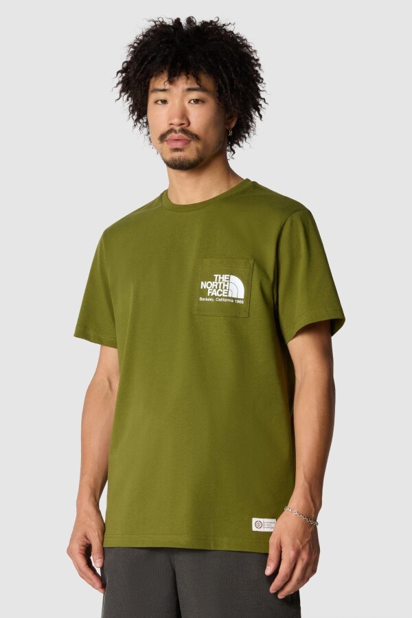 The North Face M Berkeley California Pocket S/S Tee Erkek Tişört Yeşil 