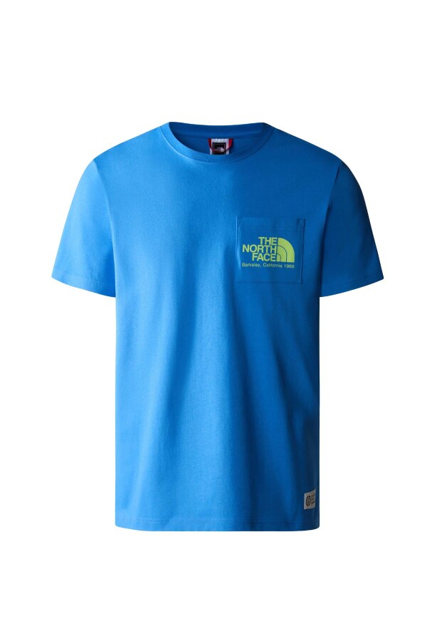 The North Face M Berkeley California Pocket Tee Erkek Tişört Mavi 