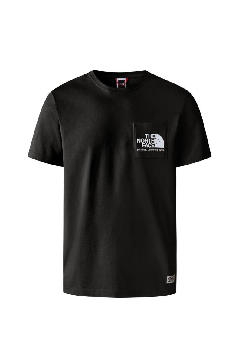 The North Face M Berkeley California Pocket Tee Erkek Tişört Siyah - 1