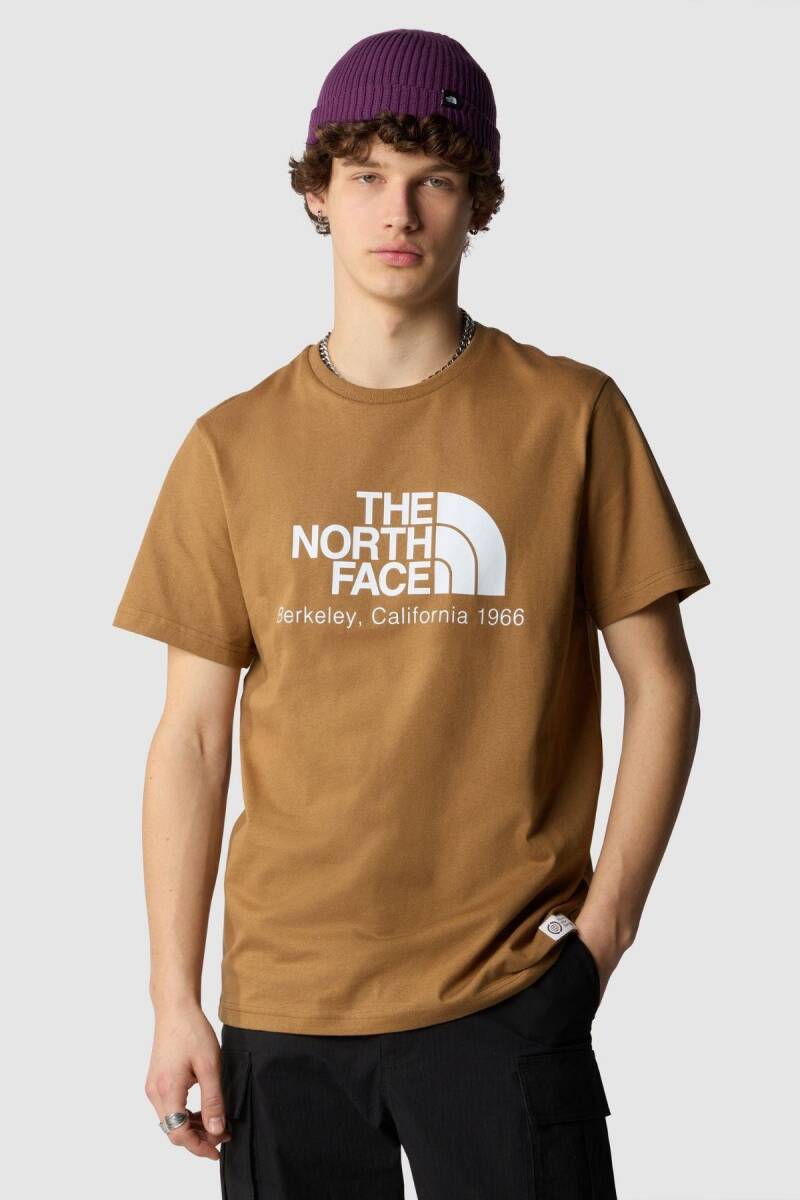 The North Face M Berkeley California S/S Tee In Scrap Erkek Tişört Kahverengi - 1