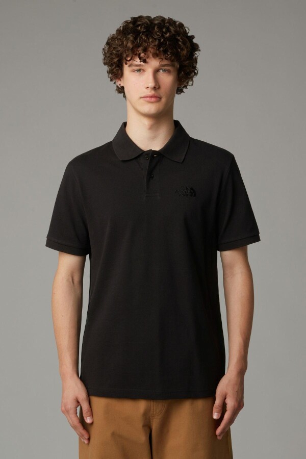 The North Face M Essentıal Regular Polo T-Shirt Siyah - THE NORTH FACE