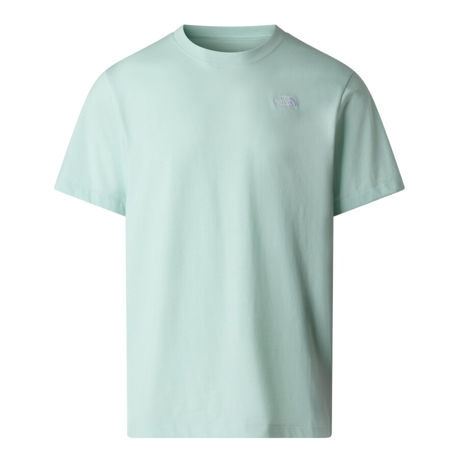 The North Face M EVOLUTION SIMPLE DOME REGULAR SHORT SL Mavi Tişört - THE NORTH FACE