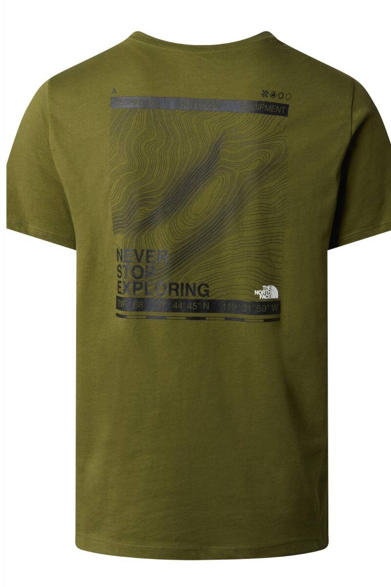 The North Face M Foundatıon Mountaın Lınes Graphıc Tee Erkek Tişört Yeşil - 5